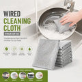 Wired Cleaning Cloth Pack of 10 – Multipurpose Non-Scratch Kitchen Scrub Pads