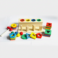Wooden 2in1 Hammer Pounding & Shapes Column