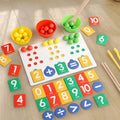 Wooden Montessori Clamp Beads Board