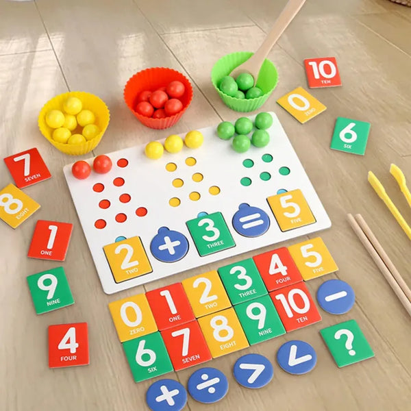 Wooden Montessori Clamp Beads Board