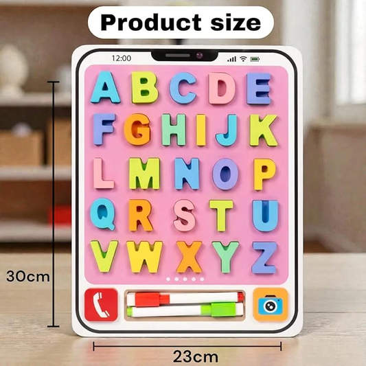 Wooden iPhone Themed Capital Letters Board