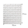 White textured brick pattern wall panel measuring 70cm by 77cm
