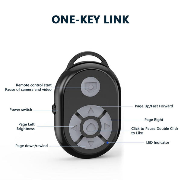 Bluetooth Camera Remote Shutter for TikTok & Instagram – Android & iOS