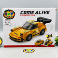 DIY 3in1 Porsche Famous Car Lego Bricks Set - 156Pcs