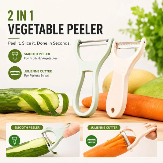 Vegetable Peeler and Julienne Cutter Set – 2 Dedicated Tools